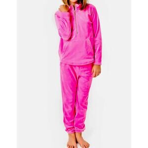 Lilly Pulitzer GIRLS Mallie Velour Skipper Popover & Pants NWT